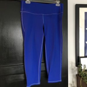 Bright blue Athleta capris